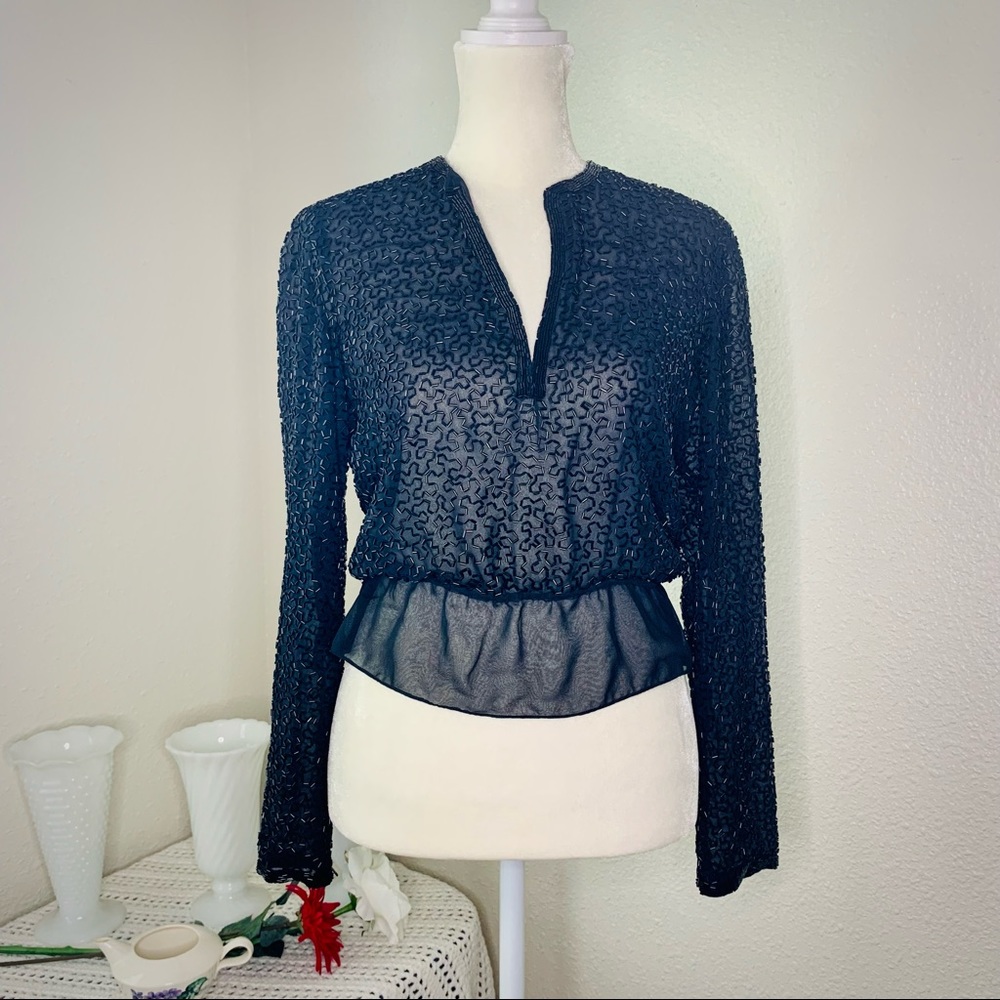 Vintage 80s Giorgio Beverly Hills Blouse, size S - Picture 10 of 10